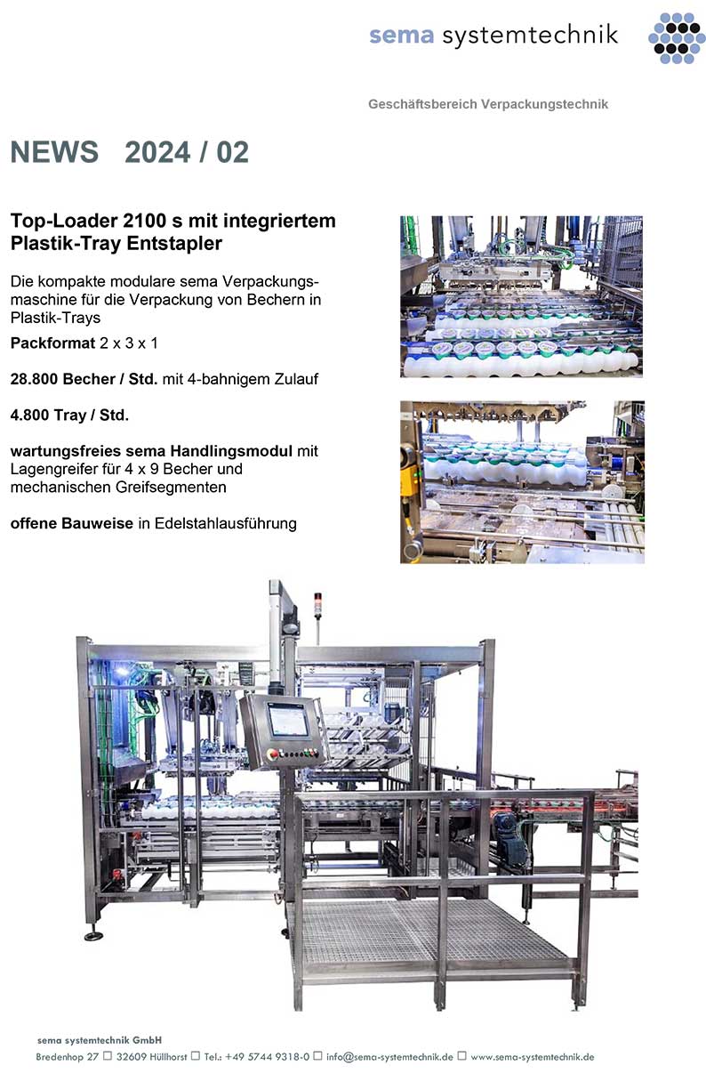 Wrap-Around Packer 3100 s mit integriertem Tray-Stapler